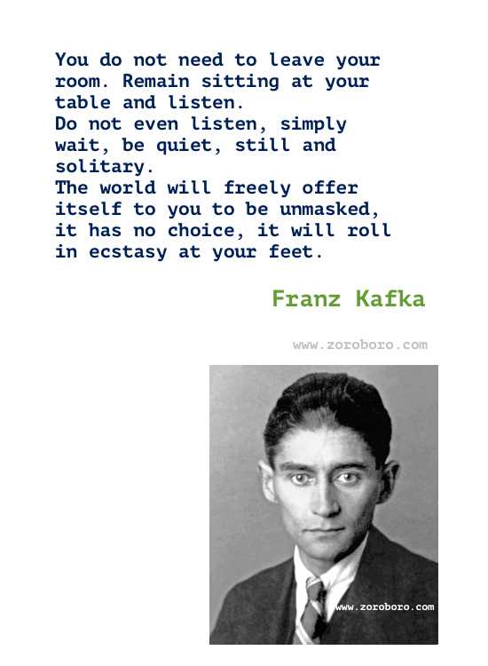 Franz Kafka Quotes, Franz Kafka Books Quotes. Metamorphosis Quotes, The Trial Quotes & Letters to milena Quotes, Franz Kafka Philosophy. Franz Kafka Short Stories/Wallpapers/Posters.