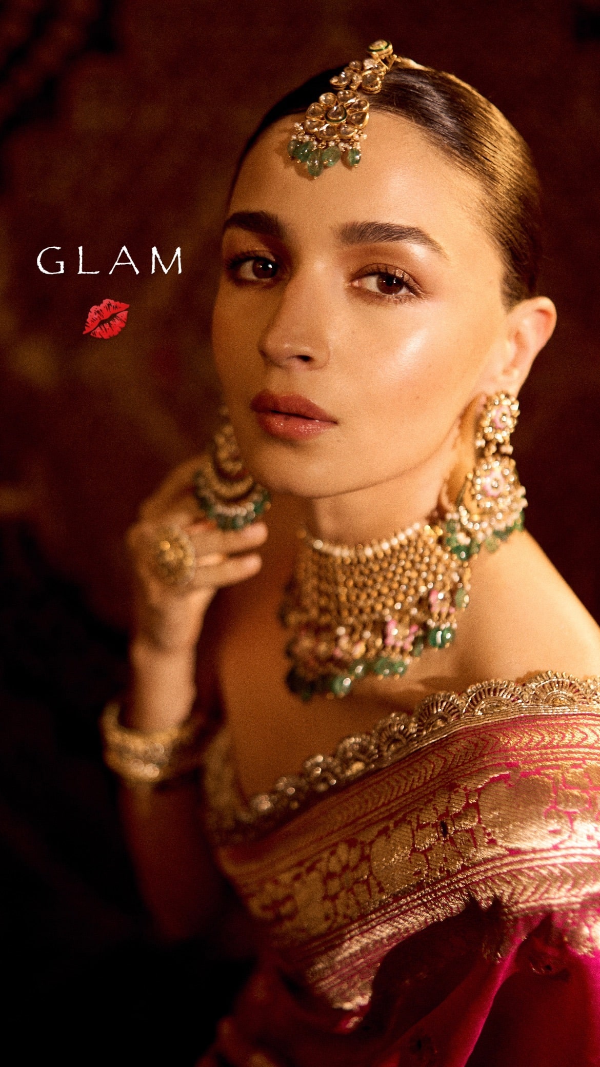 Alia Bhatt Dazzles in 160-Year-Old Silk Saree at Anant Ambani and Radhika Merchant's Wedding Ceremony