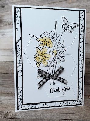 Daffodil daydream stampin up pop of colour card