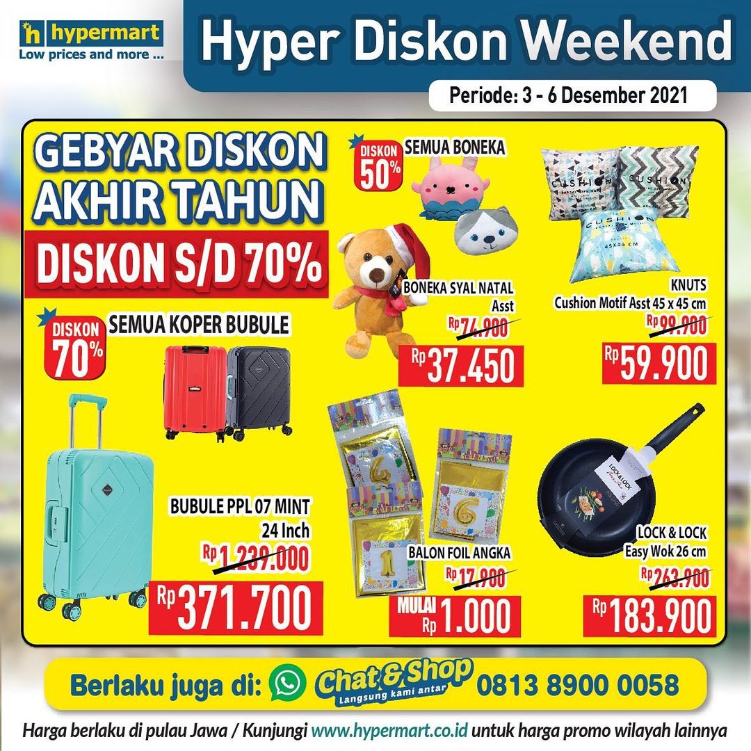 Katalog Promosi Hypermart Weekend Periode 03 - 06 Desember 2021