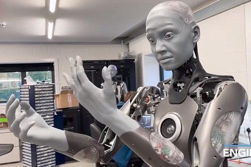 A robot with an eerily realistic “human face” has been created