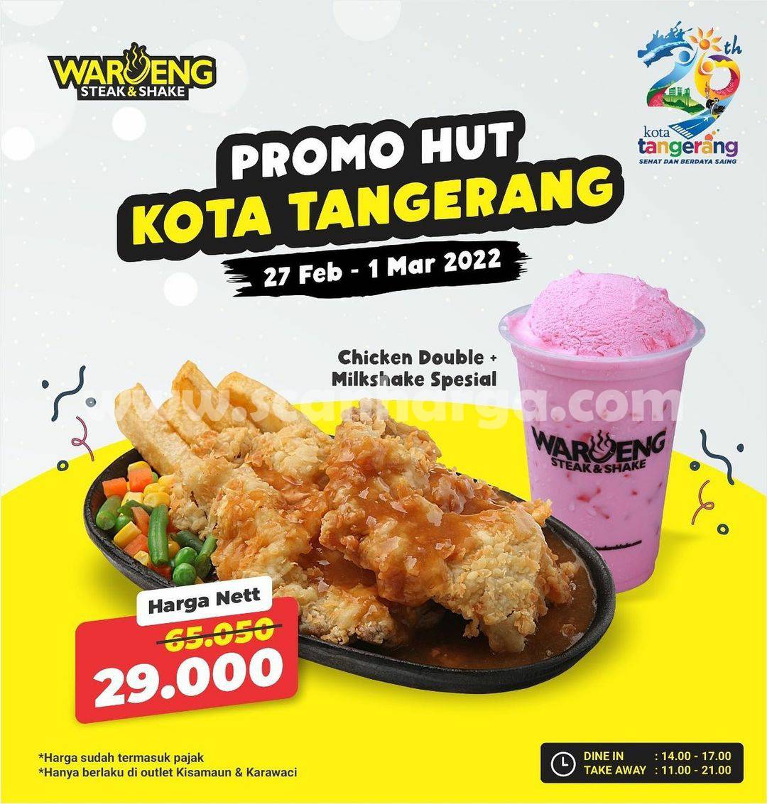 Waroeng Steak Promo Hut Kota Tangerang Makan Hemat hanya 29RB aja