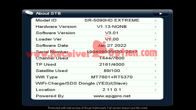 STARSAT MINI EXTREME SERIES HD RECEIVER NEW SOFTWARE V3.01 JANUARY 27 2022