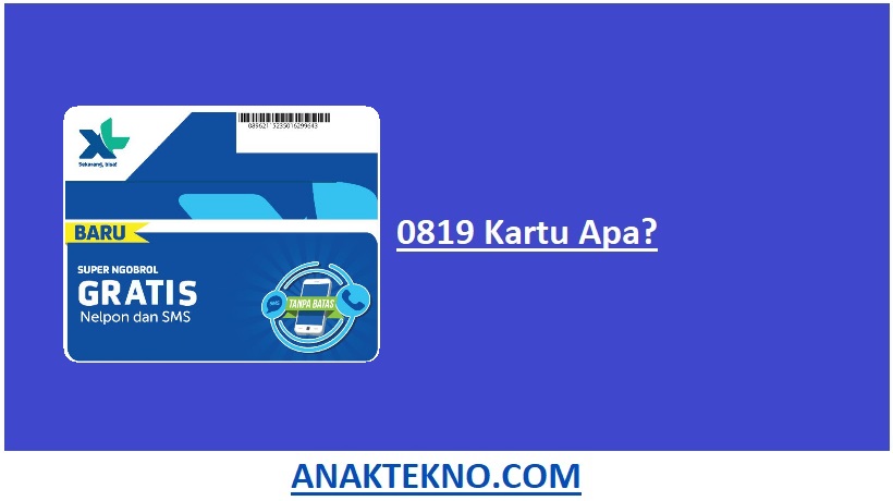 Nomor 0819 Kartu Apa?