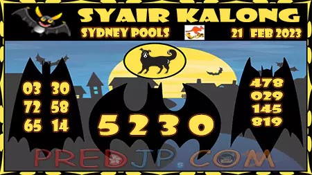 Prediksi Sydney Kalong Keramat Selasa 21-Feb-2023