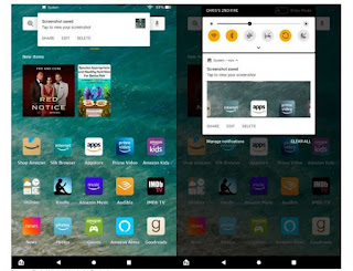 How to take a screenshot on your Amazon Fire tablet?