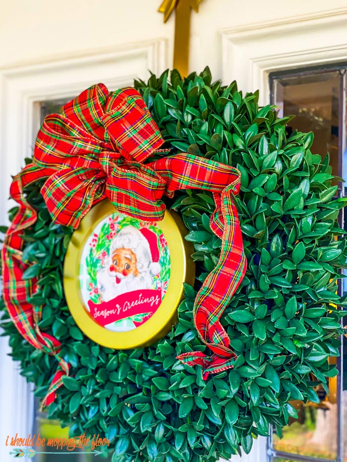 Santa Wreath DIY