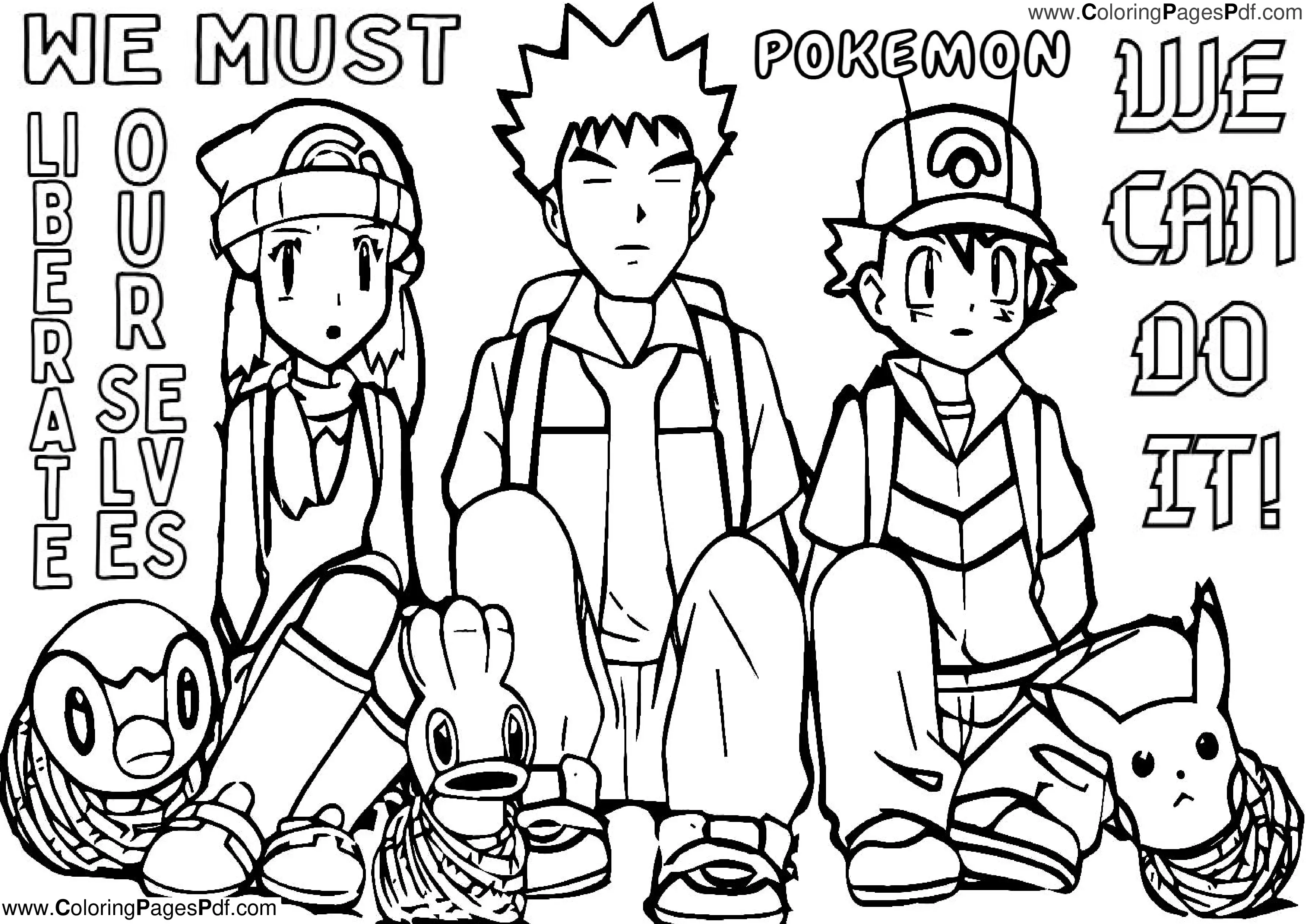 Free pokemon coloring pages