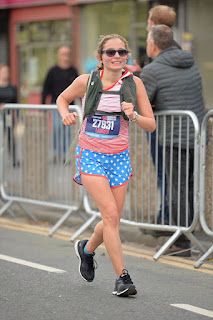 Me with a slightly smiling face while running.