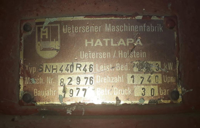 HATLAPA SNH440R46 HYDRAULIC PUMP