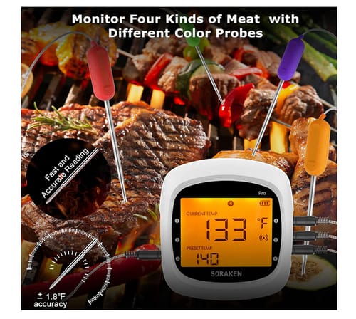 Soraken Bluetooth Grill BBQ Meat Thermometer