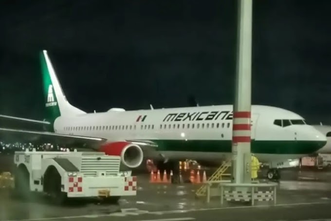 Avión de Mexicana de Aviación vuela del AIFA a Tijuana previo a inauguración de aerolínea