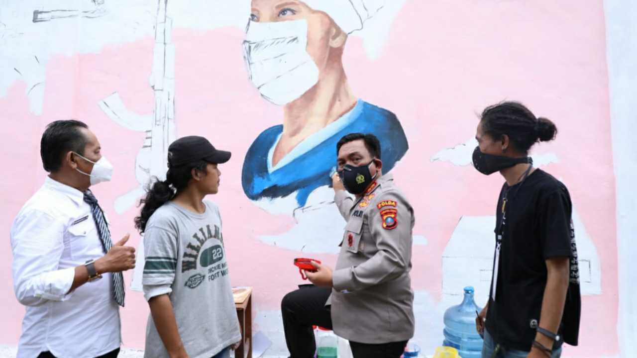 Dukung Karya Anak Bangsa, Polda Sumut Gelar Bhayangkara Mural Festival 2021