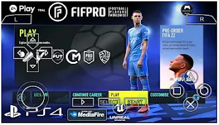 Download PES 22 PPSSPP MOD FIFA Mobile Best Graphics New Kits And Transfer Season 2021-2022