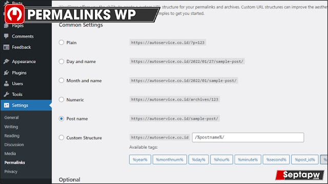 Mengatur permalink pada wordpress