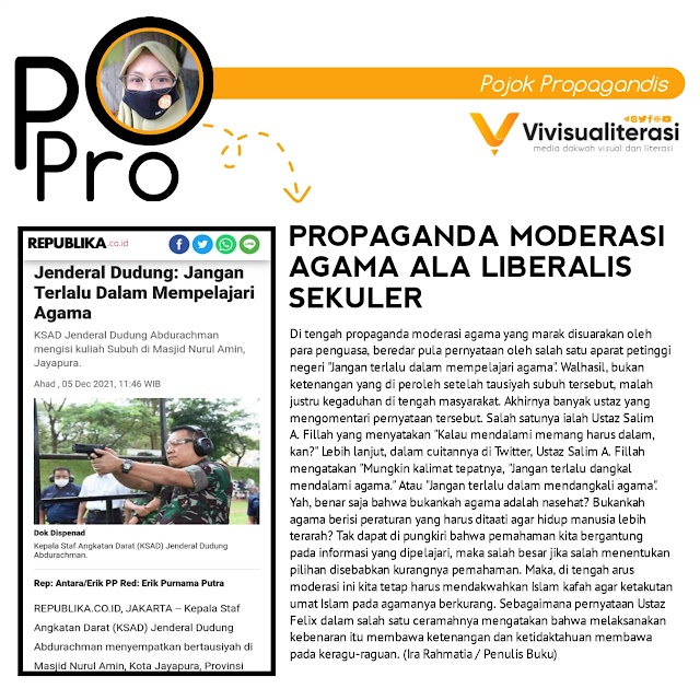 PROPAGANDA MODERASI AGAMA ALA LIBERALIS SEKULER