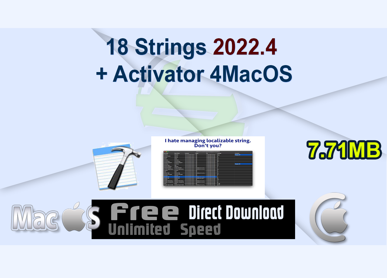 18 Strings 2022.4 + Activator 4MacOS
