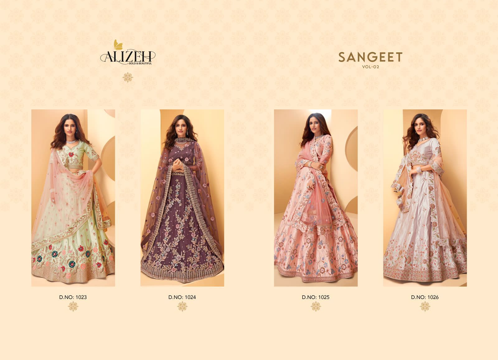 Sangeet Vol 2 Alizeh Lehenga Choli Manufacturer Wholesaler