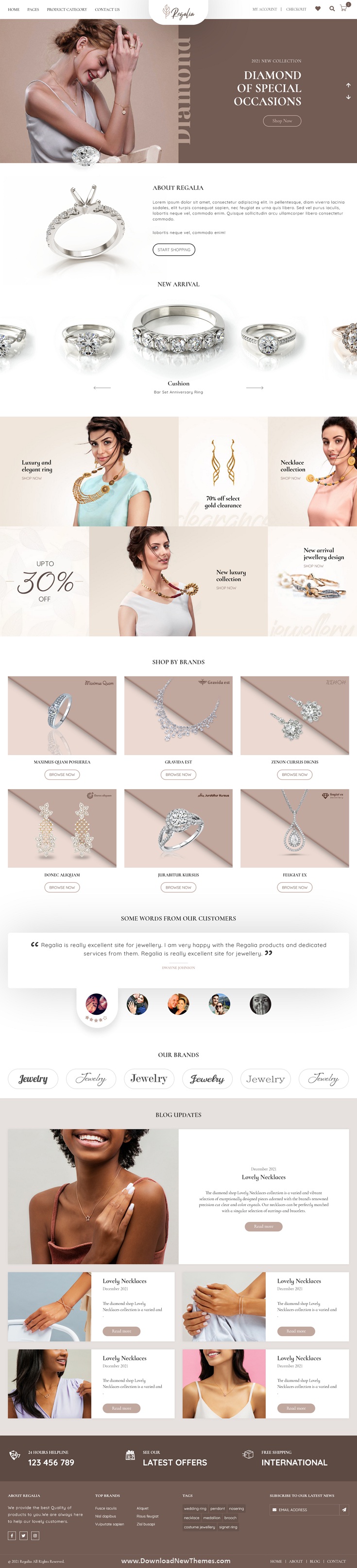 Regalia a Complete Jewelry Shop HTML Template