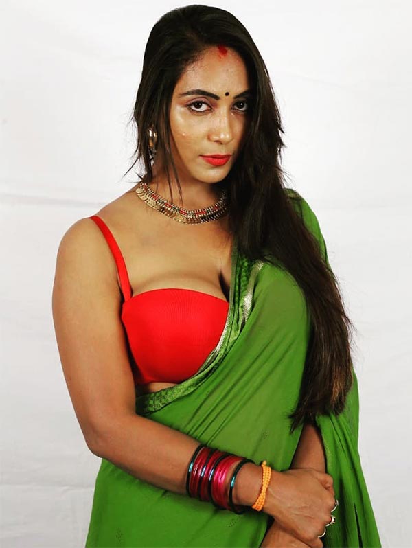 Meghana Chowdary cleavage saree hot actress naked the lust