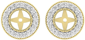 Gold Diamond Stud Earrings