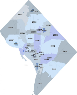District of Columbia (DC) Washington ZIP Code