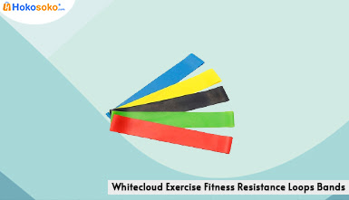 White cloud Exercise Fitness Resistance Loops Bands-Hokosoko