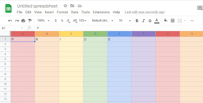 Google Sheet tips - Turn your dull spreadsheet into a rainbow - PRIDE