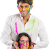 Indian Couple Playing Holi Transparent Image HD