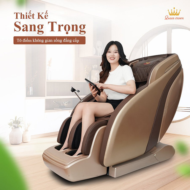 Ghế massage Queen Crown QC A5 Sport có thiết kế sang trọng