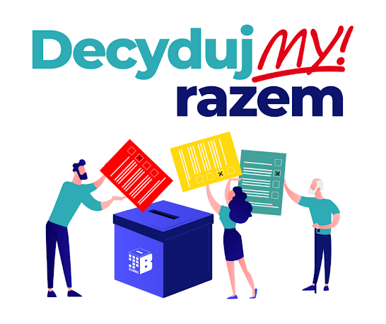 Logo promujące głosowanie w ramach Budżetu Obywatelskiego