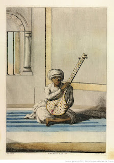 Вид 85 : [Tome 2. Pl.22 : Thumbourah, instrument de musique hindou.] Thambourah. [cote : Réserve DS 421 S 69 t1 à 4]