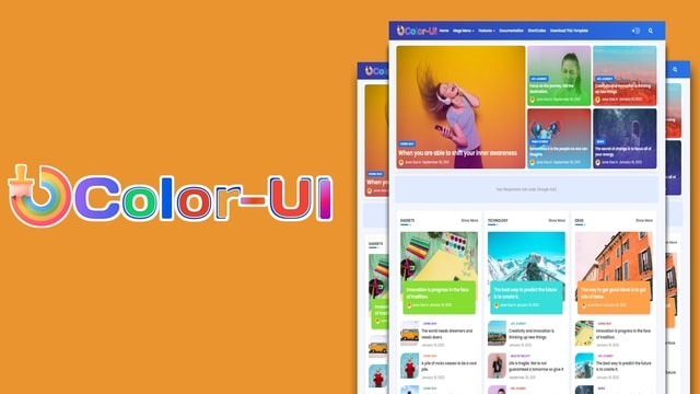 Color-UI Advance & Colorful Blogger Templates