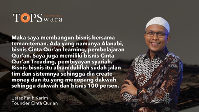UFK: Dakwah Risalah Nabi SAW, Tidak Tepat Memberi Tarif dan Meminta Fasilitas Mewah