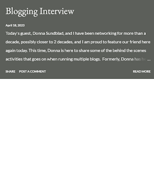 Interview with blogger Donna Sundblad