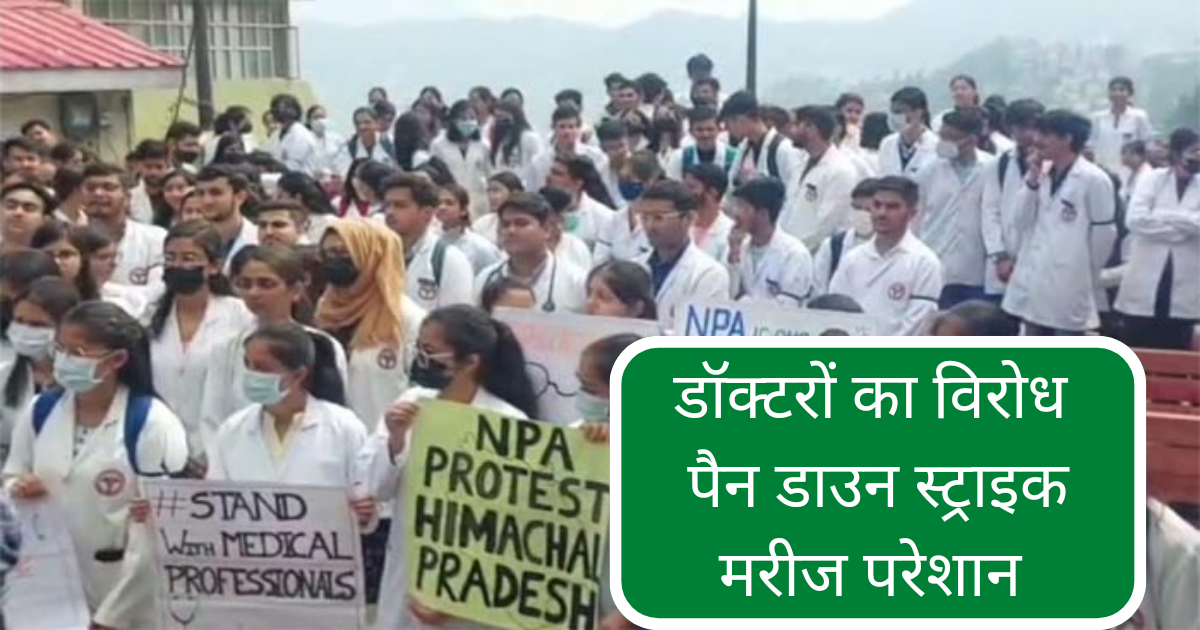 Doctors protest against government, pan down strike due to closure of NPA