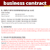 Template for business contract | word
