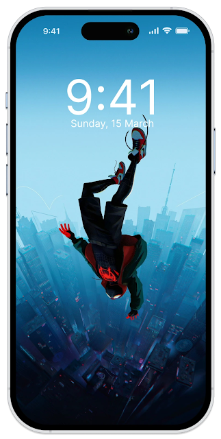 Step into the Animated Universe with Spider-Man: Into the Spider-Verse Wallpaper for Your Phone