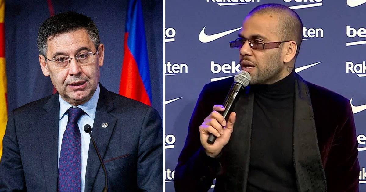 Dani Alves throws shade at Bartomeu as he talks about his exit from 2016