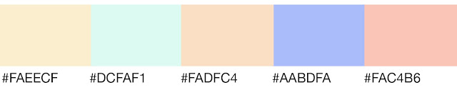 Apricot (#FADFC4) Double-Split Complementary Color Theme