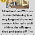 A Husband and Wife are in church