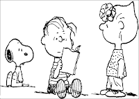 Snoopy, Linus van Pelt and Sally Brown