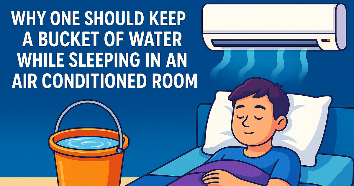 Why You Should Keep a Bucket of Water in Your AC Room