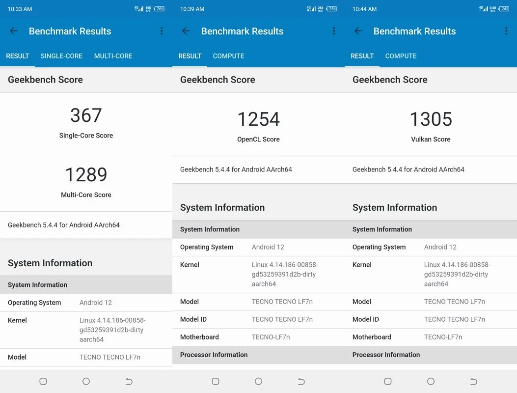 Benchmark Tecno Pova 3