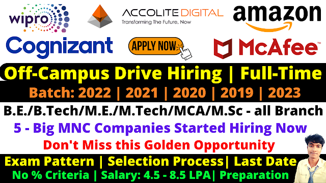 McAfee Off Campus Drive for 2022 Batch