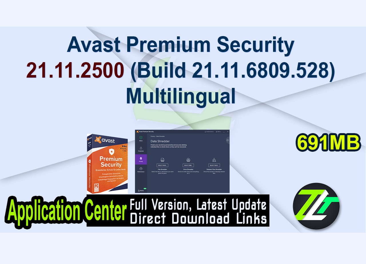 Avast Premium Security 21.11.2500 (Build 21.11.6809.528) Multilingual
