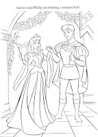 Princess Orora and Prince Phillip coloring page