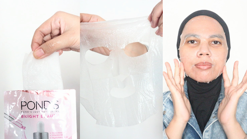 Cara pakai Pond's Triple Glow Serum Mask