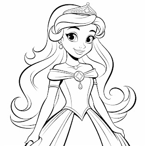 Coloring Book Cool Princess Style Classic