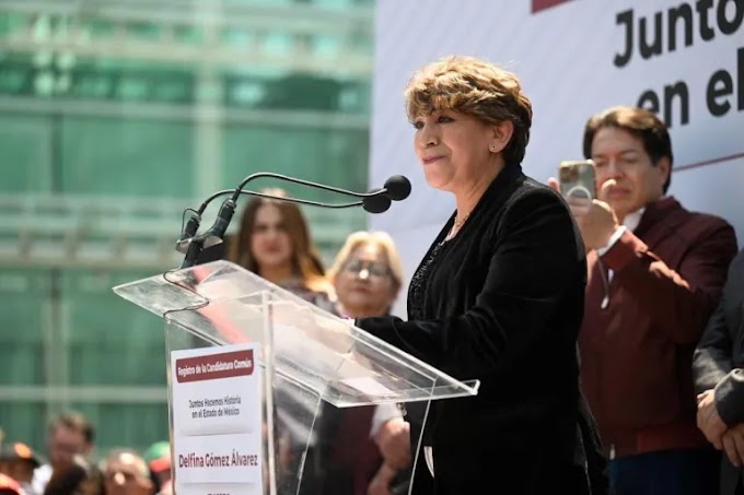 Incrementa Delfina Gómez su intención de voto a 59 por ciento en encuesta de El Financiero